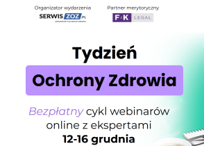 Tydzień Ochrony Zdrowia: zapisz się na bezpłatny cykl webinarów