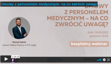 Michał Kalicki: Umowy z personelem medycznym – na co zwrócić uwagę?