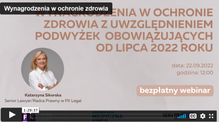 Wynagrodzenia w ochronie zdrowia w 2022 roku